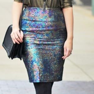 Gorgeous “mermaid” colored pencil skirt